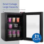 ADT Mini Freezer with Glass Door, 2.1 Cu Ft