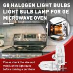 G8 Halogen Light Bulbs for GE Microwaves - 2 Pack