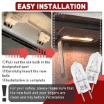 G8 Halogen Light Bulbs for GE Microwaves - 2 Pack
