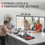 2400W Electric Cooktop with Touch Controls and Timer