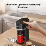 Horavie Mini Single Serve Coffee Maker, Black