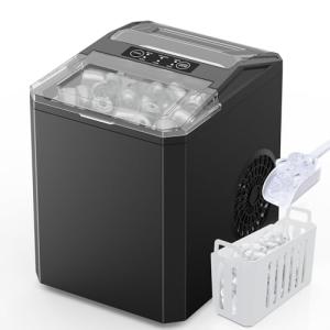 Portable Sweetcrispy Ice Maker - Quick Self-Cleaning