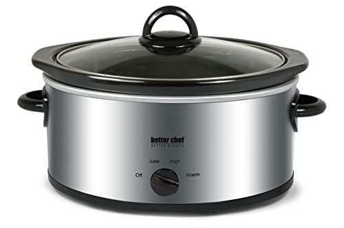 Better Chef 3-Quart Oval Slow Cooker with Lid