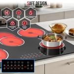 Traenvir 30-Inch 5-Burner Electric Cooktop