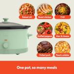 Bella 6.0 Qt Manual Slow Cooker with Glass Lid