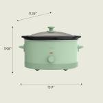 Bella 6.0 Qt Manual Slow Cooker with Glass Lid