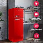 Frigidaire Retro 2-Door Apartment Refrigerator - Red