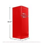 Frigidaire Retro 2-Door Apartment Refrigerator - Red