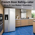 COWSAR 20 Cu.ft. Smart French Door Refrigerator