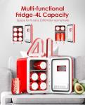 CUTIEWORLD 4L Mini Skincare Fridge - Red