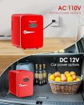 CUTIEWORLD 4L Mini Skincare Fridge - Red