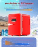 CUTIEWORLD 4L Mini Skincare Fridge - Red