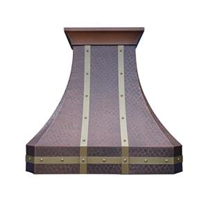 SINDA 48" Hammered Copper Island Range Hood