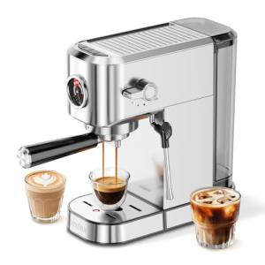 Compact 20Bar Espresso Machine with Milk Frother