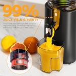 Slow Masticating Juicer with Wide Feed Chute