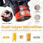 Slow Masticating Juicer with Wide Feed Chute