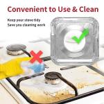 COZZIVITA 50-Pack Aluminum Gas Stove Burner Covers