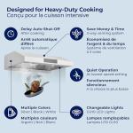 Hauslane 30 Inch Stainless Steel Under Cabinet Hood