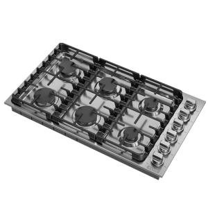 Empava 36" Stainless Steel Gas Cooktop with 6 Burners