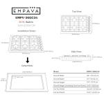 Empava 36" Stainless Steel Gas Cooktop with 6 Burners
