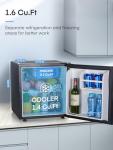 Compact 1.6 Cu.ft Mini Fridge with Freezer