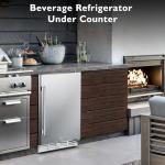 Kalamera 24 Inch Outdoor Beverage Fridge for 154 Cans