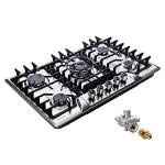 30 Inch Stainless Steel 5-Burner Gas Cooktop