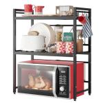 NETEL 3-Tier Microwave Stand with Hooks