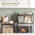 NETEL 3-Tier Microwave Stand with Hooks