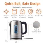 Amazon Basics Fast Boil Electric Stainless Steel Kettle