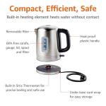 Amazon Basics Fast Boil Electric Stainless Steel Kettle