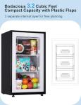 Compact 3.2 Cu Ft Quiet Upright Freezer