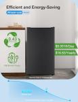 Compact 3.2 Cu Ft Quiet Upright Freezer