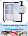 Compact 3.2 Cu Ft Quiet Upright Freezer
