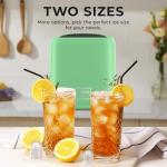 Countertop Ice Maker - 9 Cubes in 6 Mins