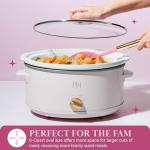 Paris Hilton 6-Quart Manual Slow Cooker, White