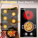 Cusinesync 12" Electric Cooktop with 2 Burners