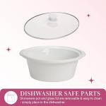 Paris Hilton 6-Quart Manual Slow Cooker, White