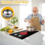 Cusinesync 12" Electric Cooktop with 2 Burners