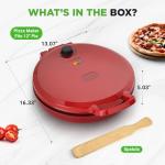 NutriChef Electric Countertop Pizza Maker - 1500W
