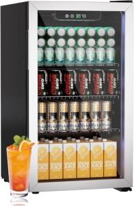 Erivess 3.1 Cu Ft Beverage Fridge with LED Display