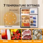 Frestec 3.2 Cu.Ft. Mini Fridge with Freezer