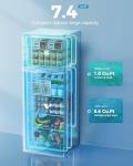 EUHOMY 7.4 Cu.Ft. 2-Door Refrigerator with Freezer