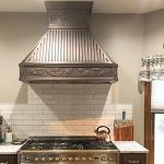 Hand Hammered Copper Wall Mount Range Hood 42