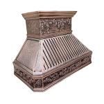 Hand Hammered Copper Wall Mount Range Hood 42