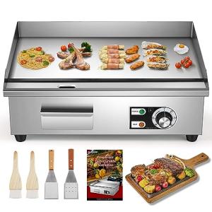 Moogiantgo 22" Electric Griddle with Removable Oil Box