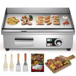 Moogiantgo 22" Electric Griddle with Removable Oil Box