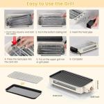 YOHAWJAN 1500W Smokeless Indoor Electric Grill