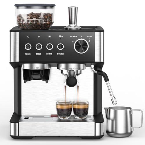 20 Bar Espresso Machine with Grinder & Frother