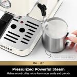 CHULUX Slim Espresso Machine with Milk Frother